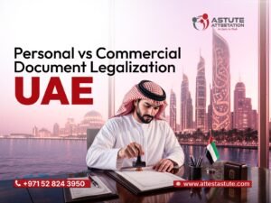 Personal vs Commercial Document Legalization UAE